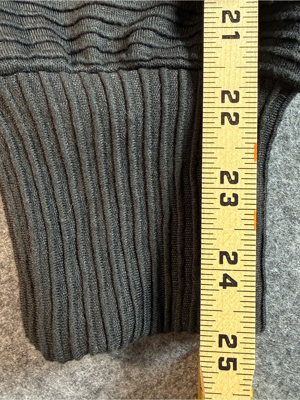 Calia Black Ribbed Mock Neck Sweater Size Small Relaxed Oversized Knit Cozy - Picture 10 of 10